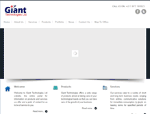 Tablet Screenshot of giant-technologies.net